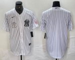 Nike New York Yankees blank white MLB baseball Jersey Joint name -BD 01