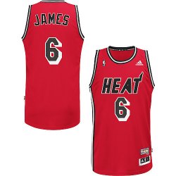 Miami Heat LeBron James 6# Hardwood Classics Nights Swingman Jersey