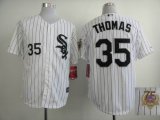 Chicago White Sox 35 Frank Thomas 2014 Hall Of Fame Inductee Home Jersey w75th Anniversary Commemorative Patch