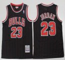 Chicago Bulls #23 Michael Jordan 1995-96 black Throwback nba basketball jersey-S8