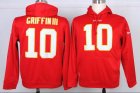 Nike Washington Redskins #10 Robert Griffin III red nfl Hooded Sweatshirt