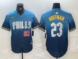 Nike Philadelphia Phillies #23 Hoffman blue majestaic baseball jersey city version 03