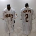 Nike San Diego Padres #2 Xander Bogaerts white majestic baseball jerseys 02