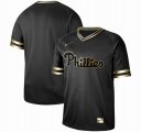 Nike Philadelphia Phillies blank black gold baseball jersey