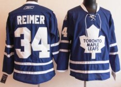 NHL black Jerseys Pittaburgh Toronto Maple Leafs REIMER 34