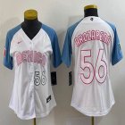 Youth 2023 World Cup Mexico #56 Randy Arozarena white skyblue majestic baseball jerseys 05