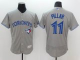 2016 Toronto Blue Jays #11 Kevin Pillar gray Flexbase Authentic Collection Jersey