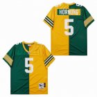 Green Bay Packers #5 Paul Hornung Green green splits splits Throwback NFL jerseys