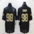 Nike Oakland Raiders #98 Maxx Crosby camo black Salute To Service Limited Jersey-BD