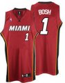 Miami Heat 1# Chris Bosh Red Jerseys