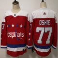 Adidas Washington Capitals #77 T.J Oshie red hockey Jersey