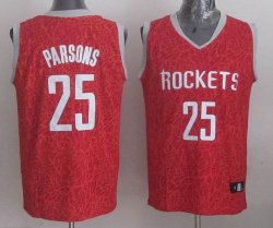 Houston Rockets #25 Chandler Parsons Red red pattern nba Jerseys