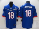 Dallas Vikings #18 Justin Jefferson Blue 2022 All-Star NFL Jersey