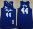 Los Angeles Lakers 44# Jerry West blue throwback nab jerseys