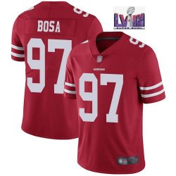 49ers #97 Nick Bosa nike red Color Rush Limited Jersey-BD