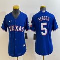 Youth Nike Texas Rangers #5 Seager blue majestic baseball jerseys