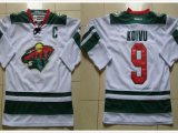 reebok Minnesota Wild Mikko Koivu 9# white nhl jerseys C patch