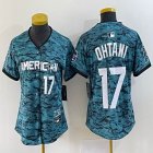 Youth American League #17 Shohei Ohtani Nike Teal 2023 MLB All-Star Game Vapor Premier Elite Player Jersey