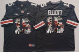 Ohio State Buckeyes #15 Ezekiel Elliott black fashion college football jersey