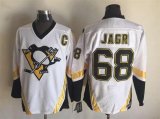 Pittsburgh Penguins #68 Jaromir Jagr White CCM Ice hockey Jersey C patch