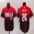 Nike Philadelphia Phillies #26 Chase Utley red majestaic baseball jersey city version 03