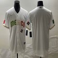 2023 World Cup Mexico blank white majestic baseball jerseys 45