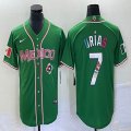 2023 World Cup Mexico #7 Julio Urias green majestic baseball jerseys 208