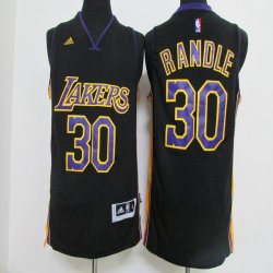 Los Angeles Lakers #30 Julius Randle black purple NBA black Jersey