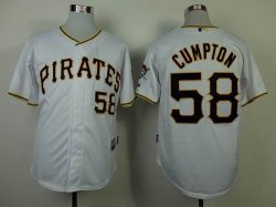 Pittsburgh Pirates Brandon Cumpton 58# white mlb Jersey