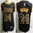 Nike Los Angeles Lakers #24 Kobe Bryant black NBA Toddler jerseys-OD