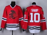 Chicago Blackhawks Patrick Sharp #10 red ice hockey jersey(1)