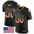 Houston Texans Houston Texans #99 J.J. Watt Nike black USA flag Color Rush Limited Jersey