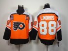 Philadelphia Flyers #88 Eric Lindros orange CCM Throwback Hockey Jersey C patch