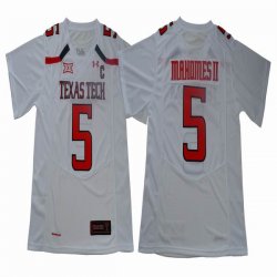 Texas Tech #5 Patrick Mahomes II White NCAA Football Jerseys