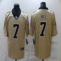 Nike New Orleans Saints #7 Josh Hill Yellow Color Rush Limited Jersey Inverted version