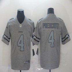 Nike Cowboys #4 Dak Prescott Hemp gray Color Rush Limited Jersey-BD