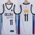 Nike Brooklyn Nets #11 Kyrie Irving white NBA Jerseys city version -XD