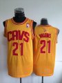 Washington Wizards #21 Andrew Wiggins yellow NBA basketball Jersey