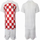 2022 World Cup Croatia team red white soccer jersey home