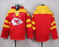 Custom Kansas City Chiefs blank yellow red nfl Hooded Sweatshirt