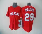 Texas Rangers #29 Adrian Beltre red MLB signature Jerseys