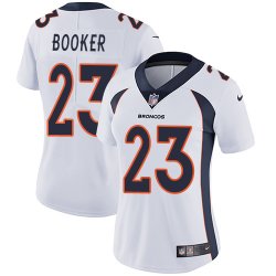 Women Nike Denver Broncos #23 Booker white Color Rush Limited Jersey