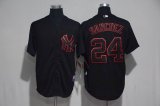 2017 New York Yankees #24 Gary Sanchez black Majestic baseball jerseys