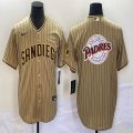 Nike San Diego Padres blank beige majestic baseball jerseys big logo