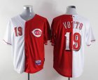 Cincinnati Reds VOTTO 19 white red MLB Split Jersey