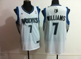 Minnesota Timberwolve #7 Derrick Williams White NBA Revolution 30 Jerseys