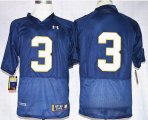 Under Armour Norte Dame Fighting Irish Joe Montana 3 College Football Jersey - Blue