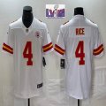 Nike Kansas City Chiefs #4 Rashee Rice white Color Rush Limited Jersey-BD