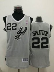 San Antonio Spurs #22 Tiago Splitter gray nba jersey