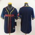 Youth Nike Houston Astros blank dark blue baseball jerseys city version